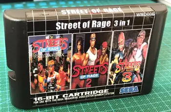 

Street of Rage 3 in1 For Sega Mega drive 16 bit MD Games Card For Sega Mega Drive For Genesis