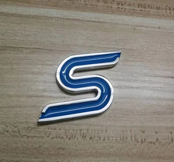 Синий 1х черный красный хром SRT 3D металлический логотип для автомобиля боковая эмблема наклейка задний багажник эмблемы стиль - Название цвета: Синий