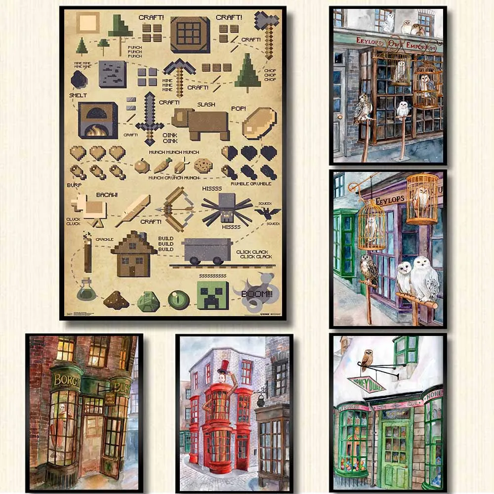 

Ретро-постер магазина, абстрактная модная печать, настенная Современная Картина на холсте для гостиной, скандинавский домашний декор, картина без рамки