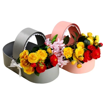 

Creative Cradle Flower Box Rose Flower Arrangement Basket Gift Boxes Romantic Floral Flower Packing Boxes Wedding Home Decor