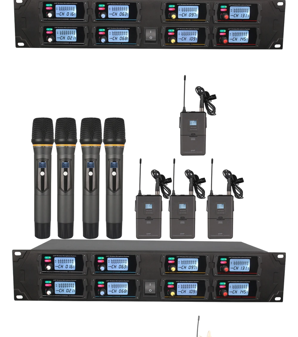 Orban Беспроводная микрофонная система, восьмиканальная гарнитура uhf, беспроводной микрофон, сценическая/Школьная Речевая система