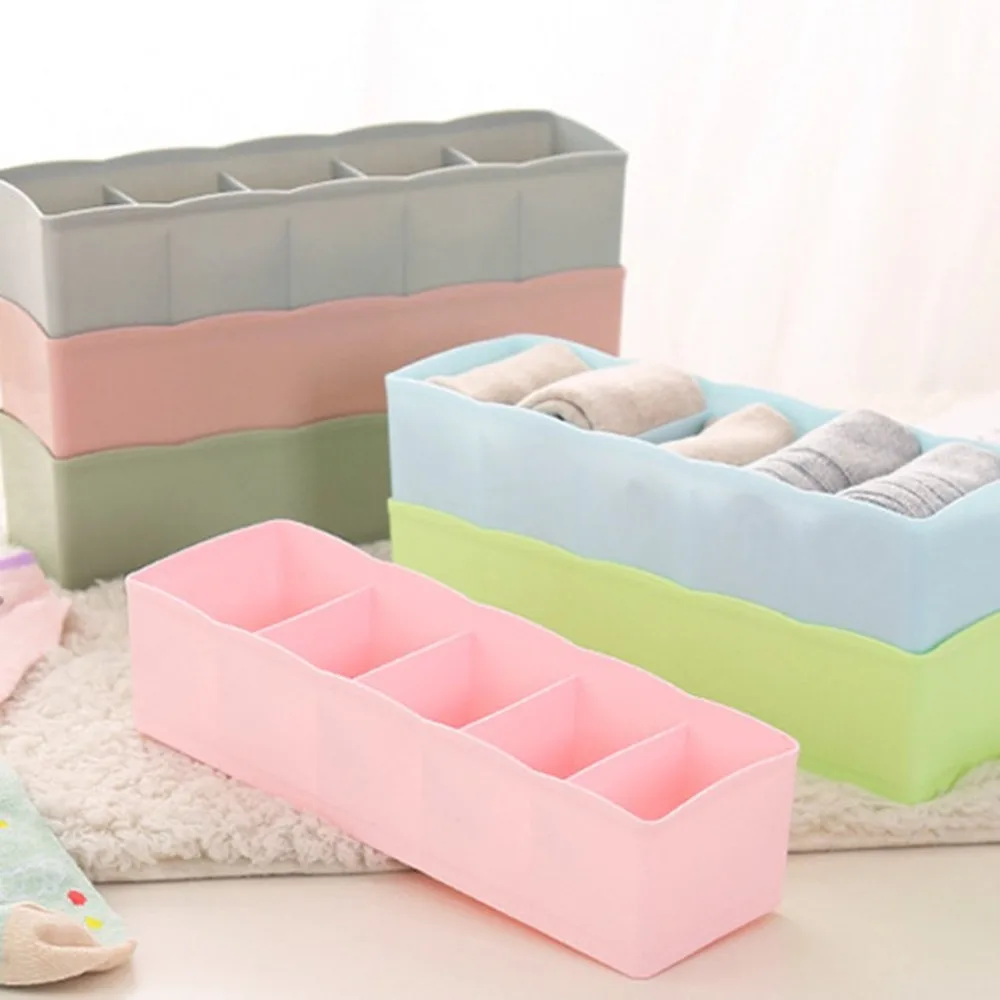 Practical Storage Box Container Drawer Divider Lidded Closet Boxes For Ties Socks Bra Underwear Storage Organizer Dropshipping