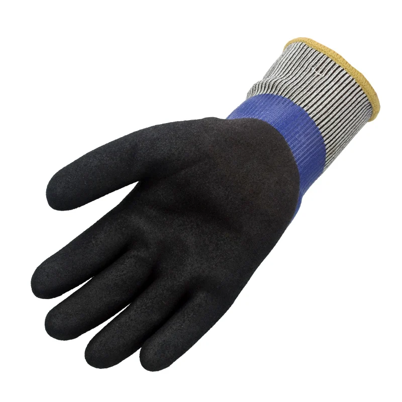 Freeze Flex Oil Resistant Food Insulated Warm Winter Garden Waterproof Skiing Anti Cold Micro Thermal Nitrile Safety Work Glove