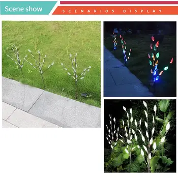 

Hot Outdoor Solar Powered Branch Tree Leaf Flower Lights Stylish Ornamental Branch Tree Leaf Outdoor Garden Led Lights