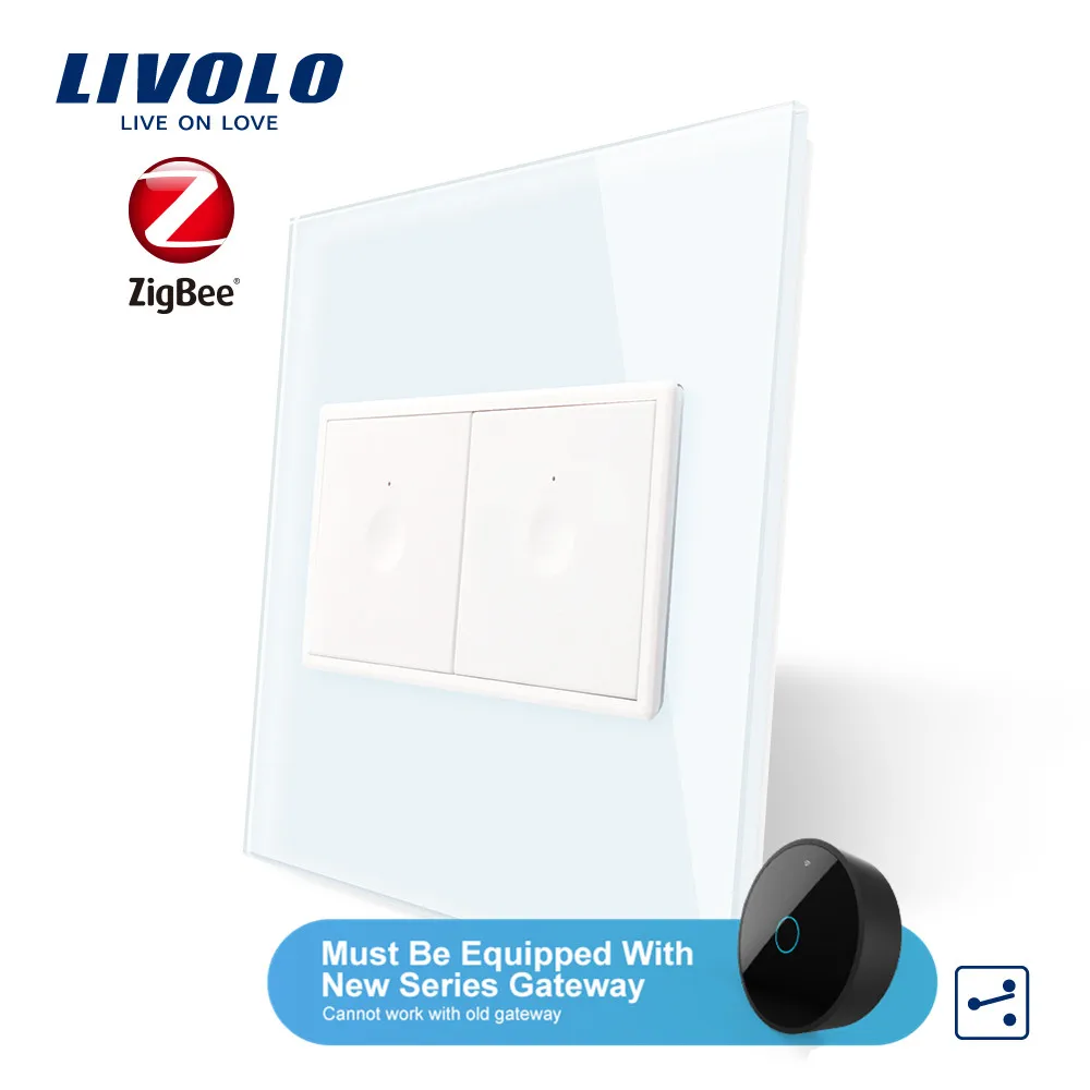 

Livolo US/AU Standard New SeriesWall Smart wifi app Touch Switch,1 Gang 2Way Touch, aleax,google home ,plastic key,without logo