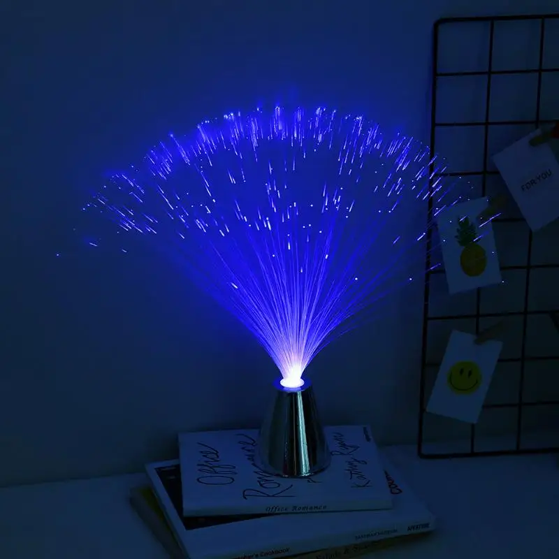 Lampada da notte a LED colorata in fibra ottica a luce notturna