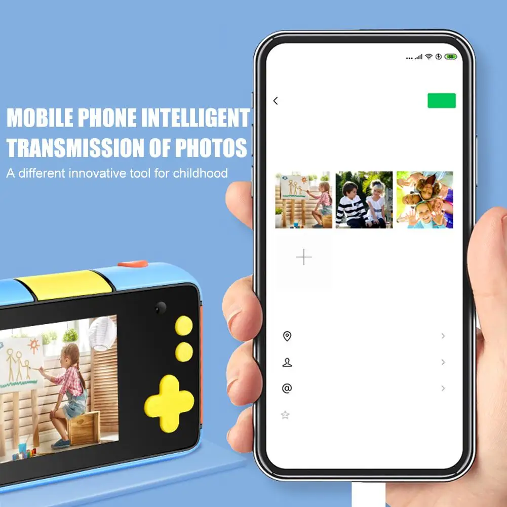 Kid Digital Camera Selfie Rechargeable Camera Toy 2.4 Inches HD Screen Video Camcorder Gift With Flash Light For Kids Boys Girls