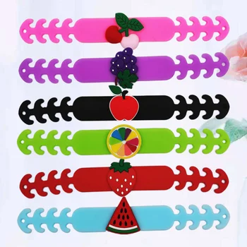 

6pcs Mask Rope Adjustment Hooks Silicone Ear Protector Mask Extension Buckle Mask Accessories for Outdoor Outside Home (Fruit Pa