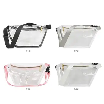 

Fashion Design Women Transparent Waist Bags PVC Fanny Packs Girls Casual Waterproof Crossbody Shoulder Chest Belt Bags for Women