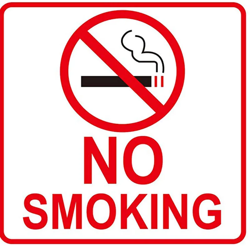 

no smoking Warning Sticker (8 Pack) no smoking Sticker Vinyl Decal Sticker Indoor & Outdoor Use  UV Protected & Waterproof