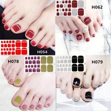 Дизайн, наклейки для ногтей на ноги, Модный лак для ногтей, полное покрытие, водонепроницаемые клейкие фольгированные наклейки для маникюра, предварительно разработанные