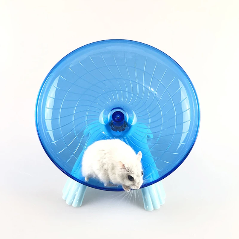 Pet Hamster Running Wheel Mute Flying Saucer Steel Axle Hedgehog Rat Disc Toys Small Animal Accessories | Дом и сад
