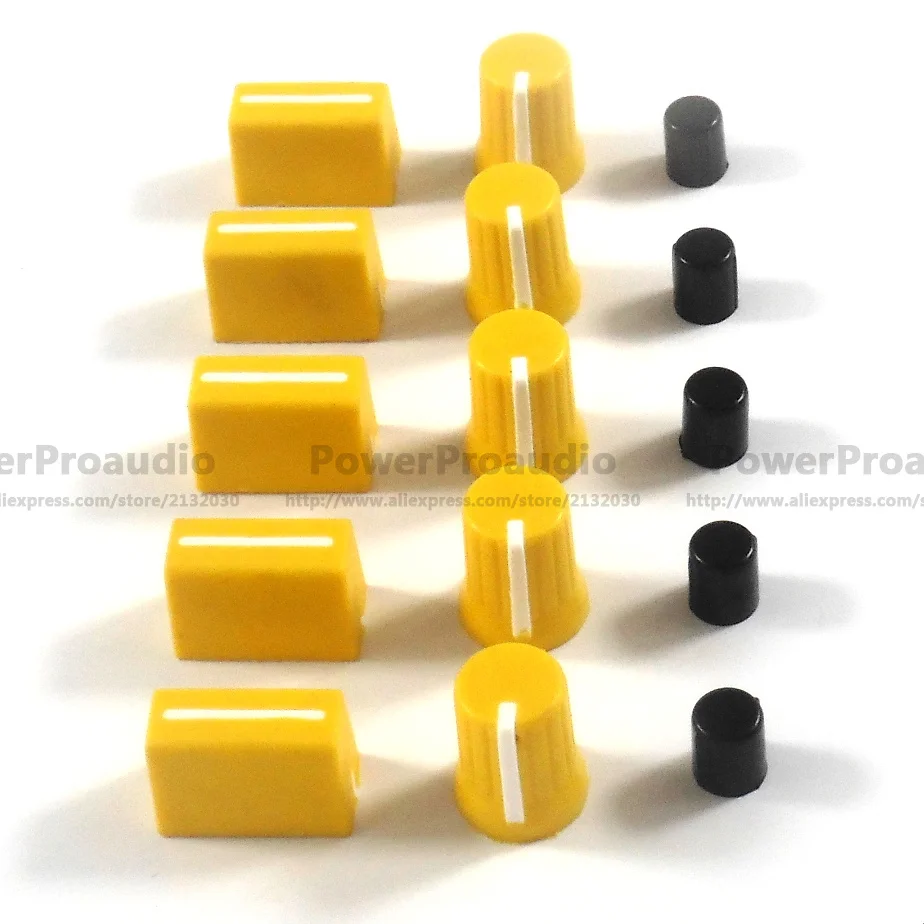 5PCS Rotary Knob+5PCS Fader Cap For Rane Mixer TTM 57 61 62 64 68