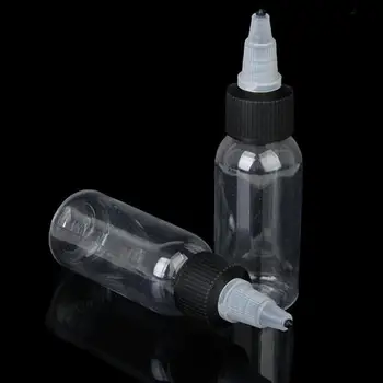 

10 Pcs 30ml Empty Bottles Tattoo Ink Pigment Body Art Drawing Making Tool Set Great to store tattoo ink, pigment, green soap