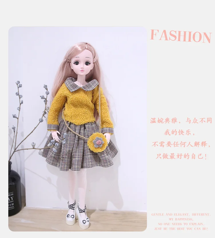 60 см BJD куклы подвижные Шарнирные тела повседневная одежда девочка кукла с обувью Аксессуары куклы игрушки для девочек подарок Принцесса Кукла