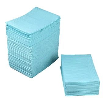 

Blue 125Pcs Absorbent Tattoo Tablecloth Disposable Tattoo Cloth Towel Cleaning Pad Waterproof Paper Tablecloth Pad Doubl