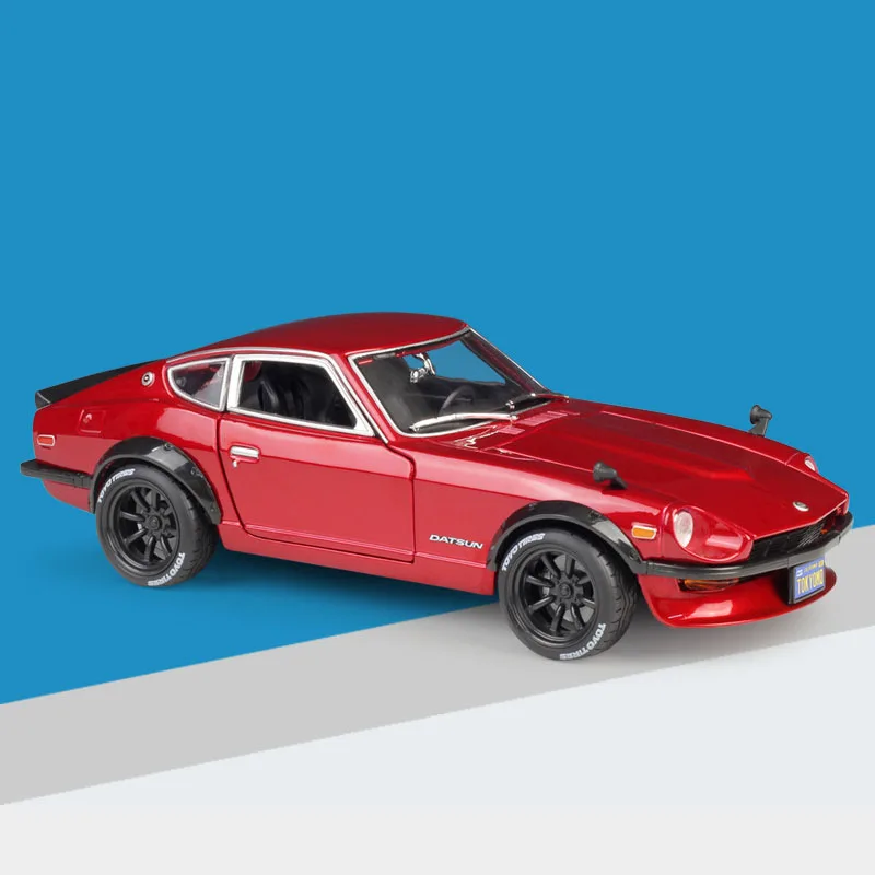 Maisto литая под давлением модель автомобиля спортивный автомобиль 1971 DATSUN 240Z 1:18 металлический сплав Высокая симуляция машины с базой Игрушки для мальчиков подарки для мальчиков