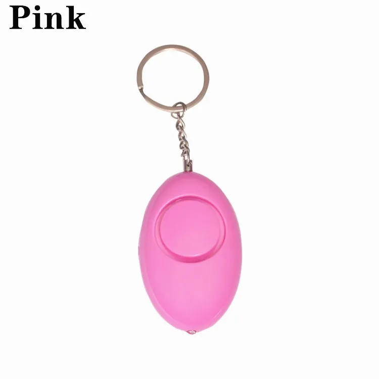 Мини-сигнализация для самозащиты, 120 дБ, в форме яйца, для девушек и женщин, защита безопасности, оповещение, личная безопасность, крик, громкий брелок, Аварийная сигнализация - Цвет: Pink