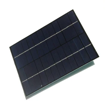 

BUHESHUI 5.5W 12V Polycrystalline Solar Panel Charger+3M Cable DC5521 Ouput Solar Battery System Charger Free Shipping