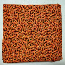 50x105 см, Винтажный Оранжевый Хэллоуин, тыква, призрак, хлопковая ткань с принтом, Рождественская ткань, Лоскутная ткань для одежды, вечерние платья