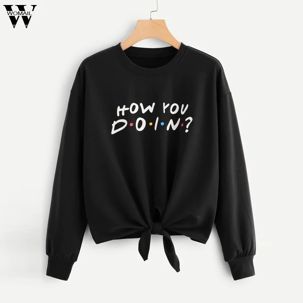 

women sweatshirts Woman Fashion Long Sleeve Sweatshirt Hoodie Letter Print Pullover Top women sweatshirt casual long sleeve Ju26