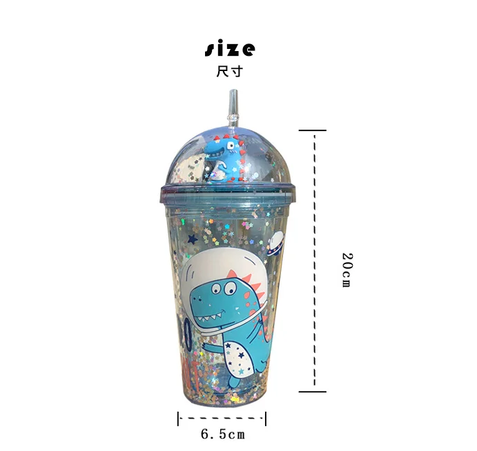 Bouteille Anti Fuite Avec Paille Gobelet Pour Bebe Apprentissage Dinosaure Pour Boire Pour Bebe 350ml Avec Sangle Aliexpress