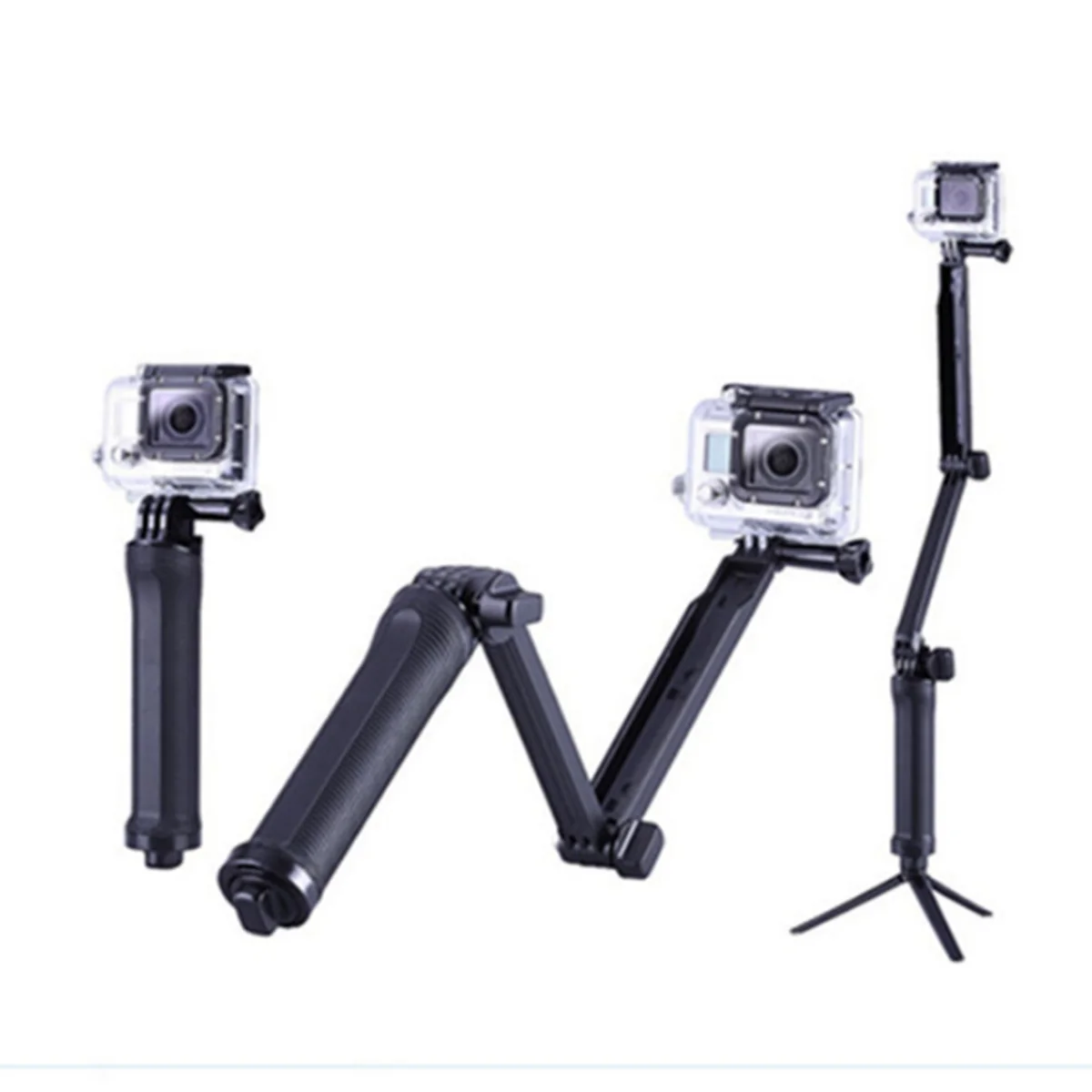 JRGK GoPro 3-Way Monopod ArmMount Регулируемая Подставка Кронштейн ручной захват 3 Way штативы для Hero 4/3+ 3 SJ4000 SJ5000 аксессуары
