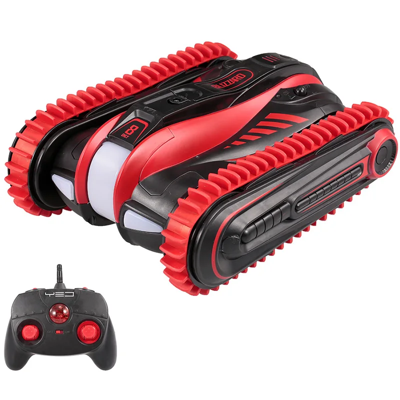 

Hot-1:12 4Wd 2.4Ghz 6-Channel Rc Car Tracked Cars Speed Off-Road Toys Rc Tank Amphibious Car 360-Degree Rotation Anti-Impact And