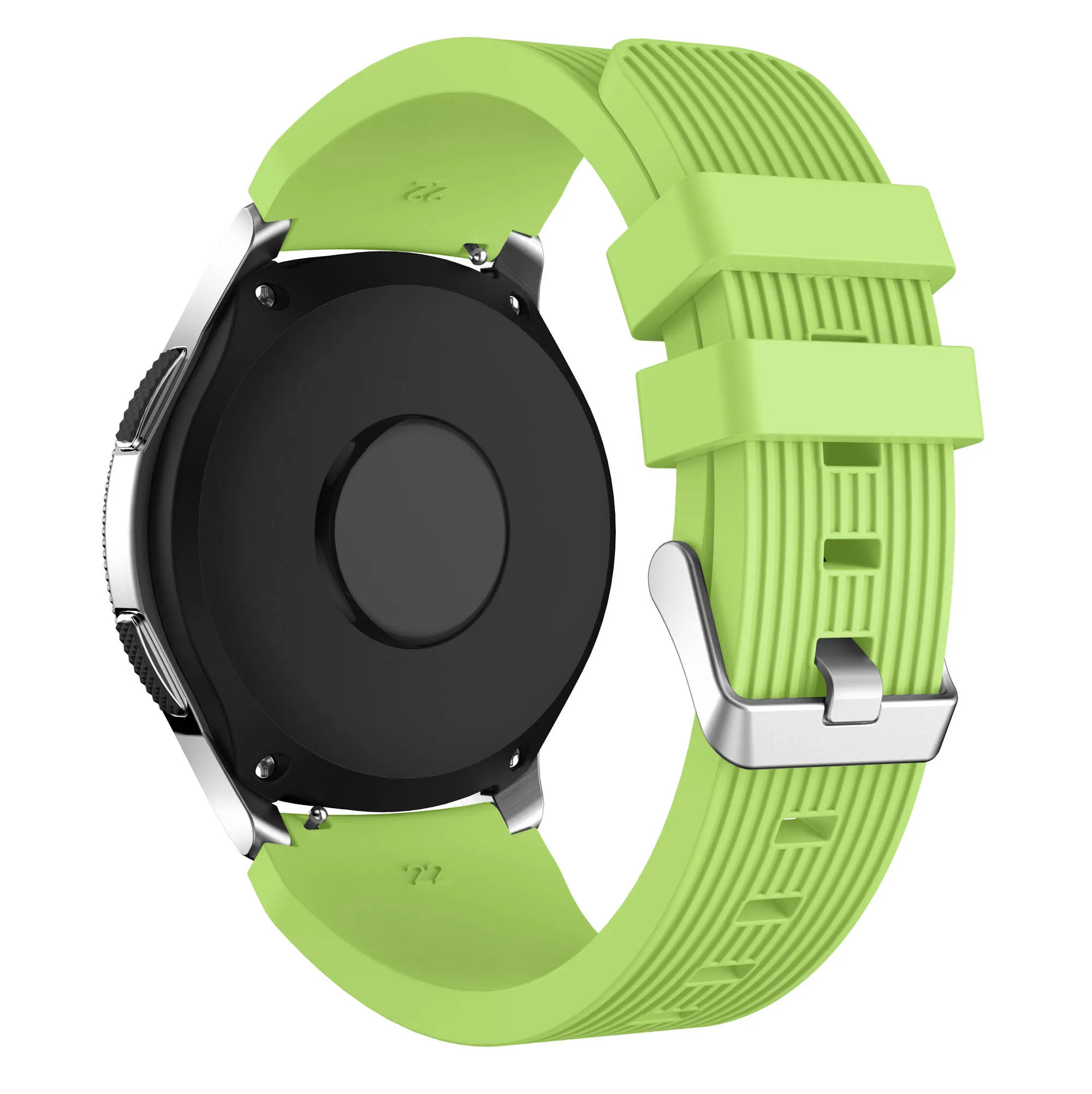 Green Силиконовый ремешок для спортивных часов для samsung Galaxy Smart Watch 46 мм 42 мм резиновый ремешок для часов gear S3 Frontier S2 Classic 20/22 - Цвет ремешка: Green
