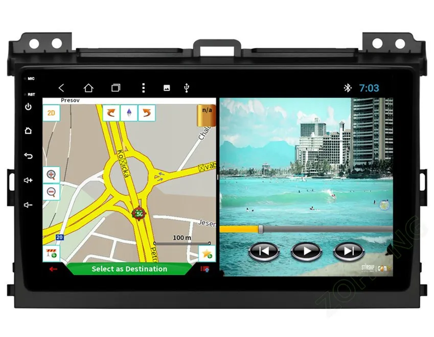 Perfect 2din Octa Core Android Car Multimedia DVD Player for Toyota Land Cruiser Prado 120 Lexus GX470 autoradio Navigation GPS BT radio 33