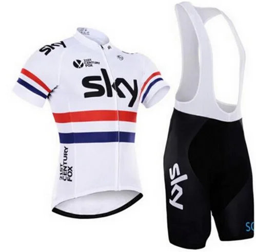 New Style SKY Jersey Short Sleeved Suit Strap Own Mountain Bike Highway Service Hot Selling - Цвет: 5