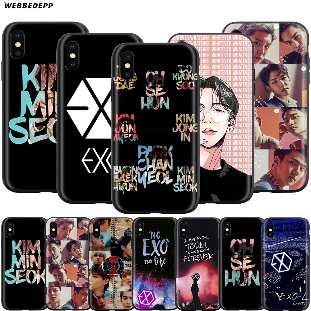 Webbedepp Kpop EXO чехол на удачу для Apple iPhone 12 Mini 11 Pro XS Max XR X 8 7 6 6S Plus 5 5S SE | Мобильные