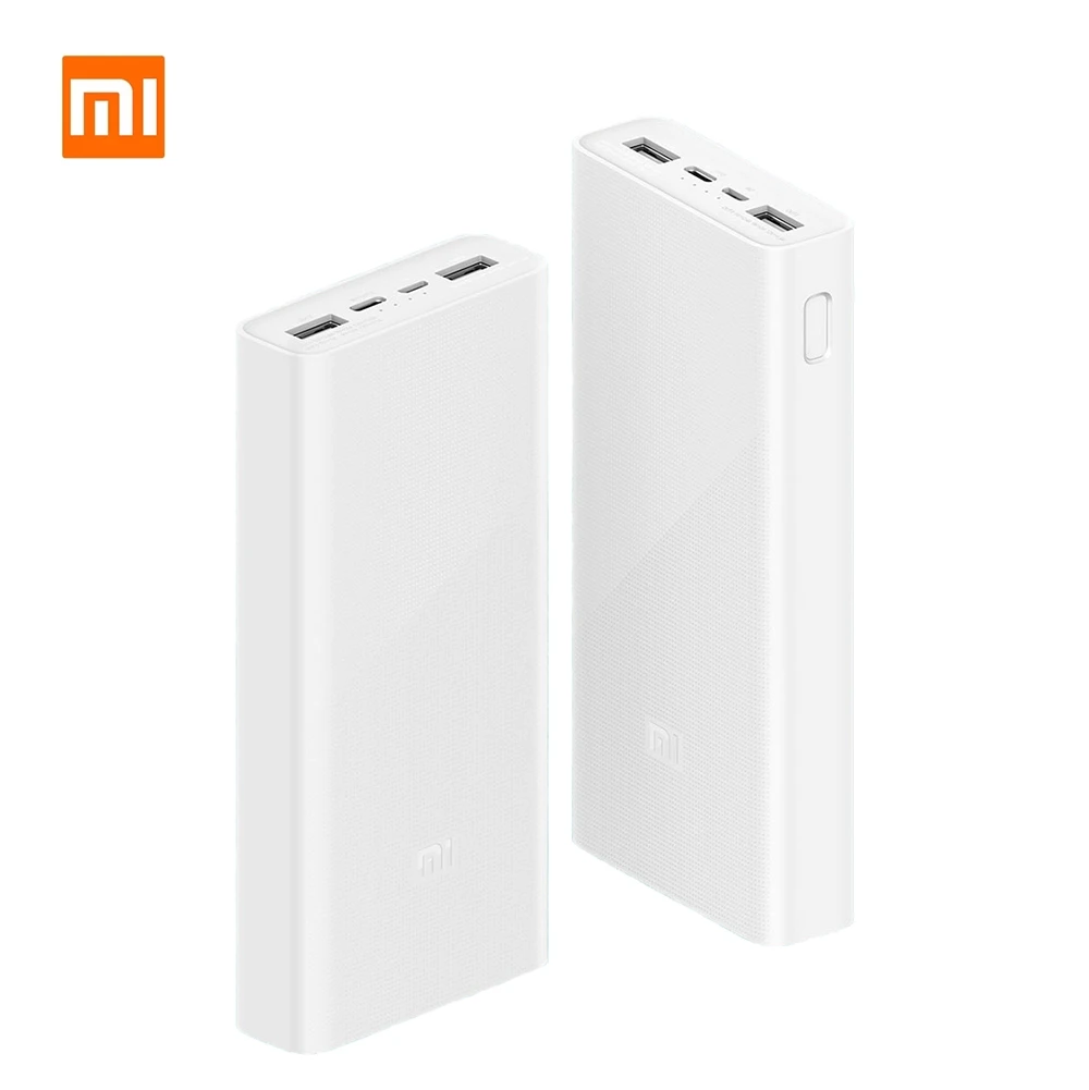 Внешний аккумулятор Xiaomi Power Bank 3 QC3.0 быстрая зарядка 20000 мАч портативное зарядное
