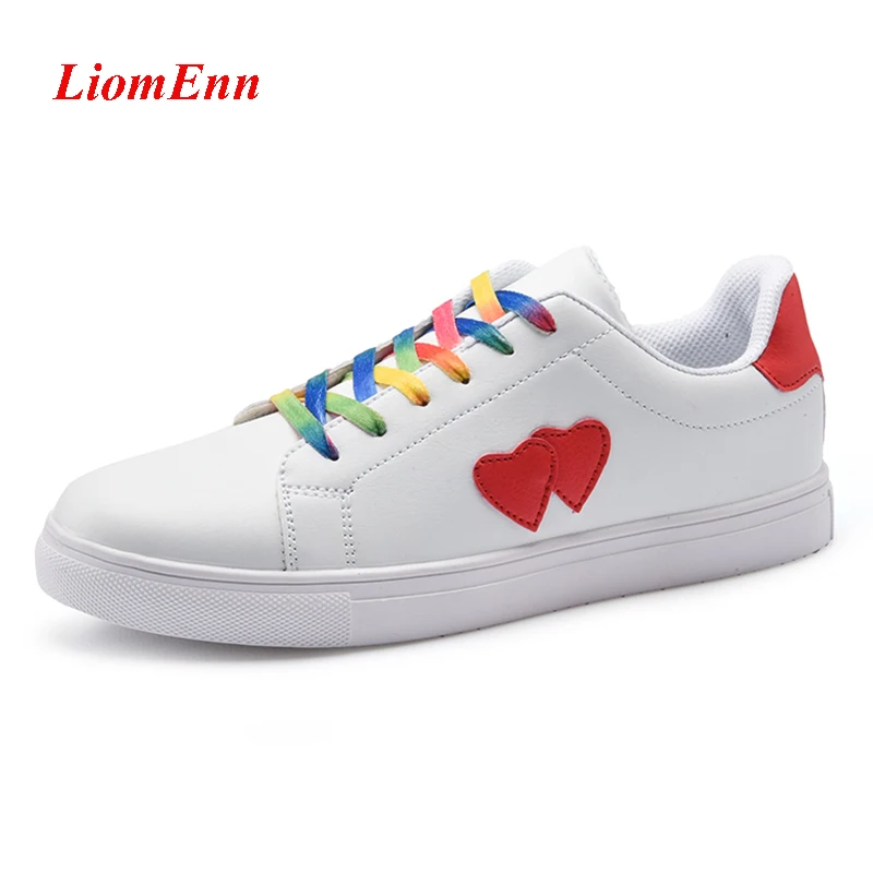 

White Sneakers Women Casual Sneakers 2020 Trend Vulcanized Running Sport Shoes Woman Tennis Trainers basket femme Big Size 35-44