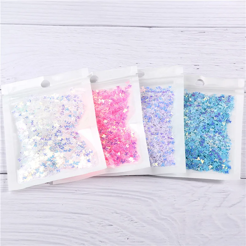 Vibrant Butterfly Nail Sequins – 12 Color Set for DIY Nail Art Decoration (10g)