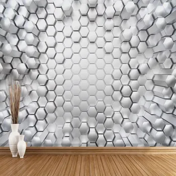 

Milofi manufacturers custom 3D stereo abstract geometry wallpaper mural