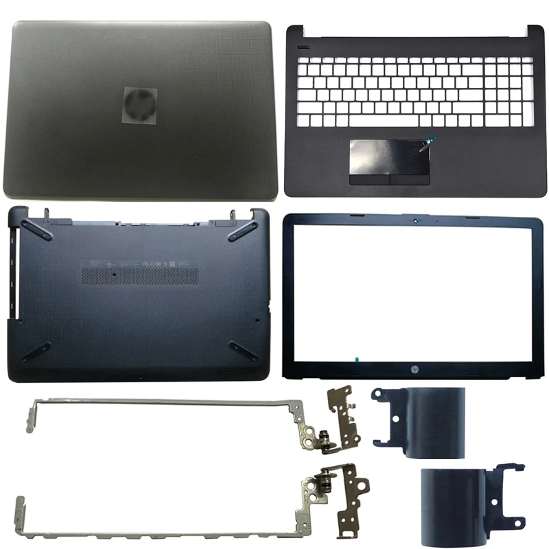 Новая ЖК-задняя крышка для ноутбука/передняя рамка/ЖК-петли/Упор для рук/нижний чехол для hp 15-BS 15T-BS 15-BW 15Z-BW 250 G6 255 G6 924899-001 - Цвет: ABCD Hinges cover