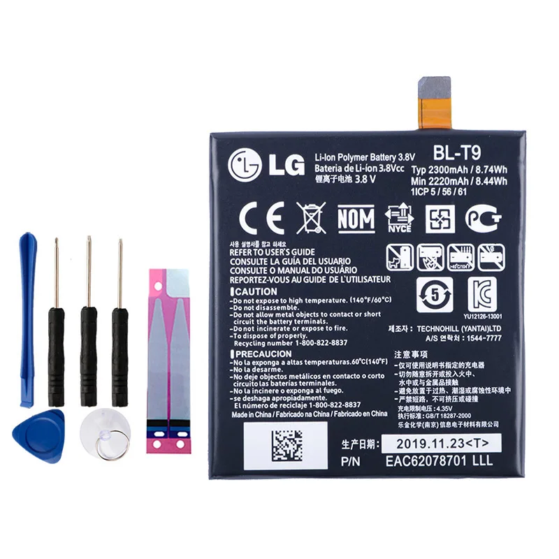 Оригинальный аккумулятор для LG Google Nexus 5 Аккумулятор D820 D821 E980 2300 мАч BLT9 | Мобильные
