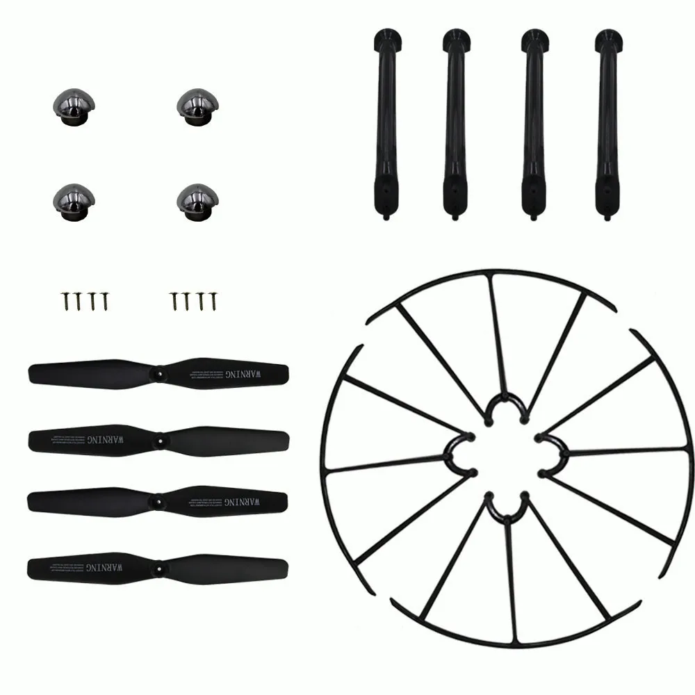 

X5hw X5hc Landing Skates+propeller+propeller+propeller Protective Device Fittings Rc Four Rotor Rc Uav Fittings Toy Fittings