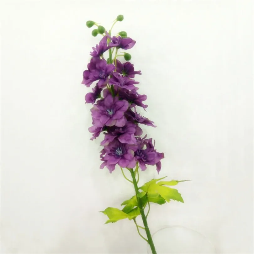 10 шт. поддельный Дельфиниум моделирование Larkspur шелк фиолетовый цветок гиацинт украшение в середине стола для свадеб декоративные цветы