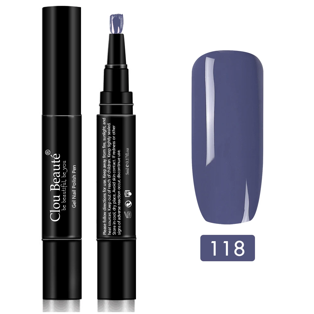 Clou Beaute Гель-лак для ногтей 60 чистых цветов долговечный Гибридный Гель-лак для ногтей Светодиодный УФ-гель для ногтей 5 мл впитывающий Гель-лак для ногтей - Цвет: 11118