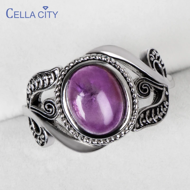 Top Quality Amethyst Ring 6 Vintage Amethyst Ring* Amethyst Gemstone Ring* 925 Sterling Silver Ring* Amethyst Gift For Her Gift For Mother