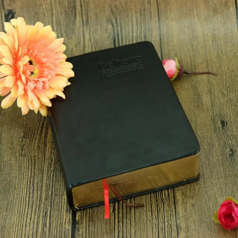 

Vintage Thick Paper Notebook Notepad Leather Bible Diary Book