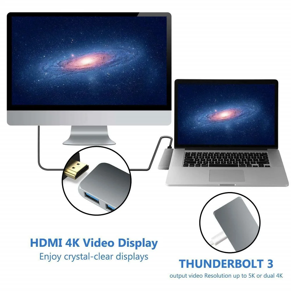 Usb-хаб type C to Multi 9 в 1 USB C HUB 3,0 HDMI адаптер док-станция для MacBook Pro 3 PC Компьютерные аксессуары USB-C разветвитель 3,0 концентратор