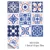 10pcs Retro Pattern Matte Surface Tiles Sticker Transfers Covers for Kitchen Bathroom Tables Floor Hard-wearing Art Wall Decals 23