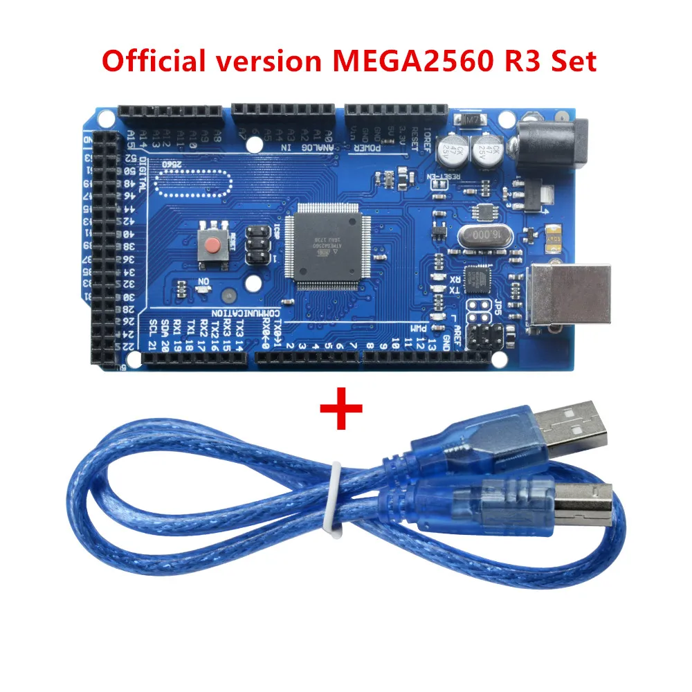 MEGA2560 MEGA 2560 R3 ATmega2560-16AU CH340G AVR USB макетная плата MEGA2560 для arduino WiFi esp8266 - Цвет: Official version