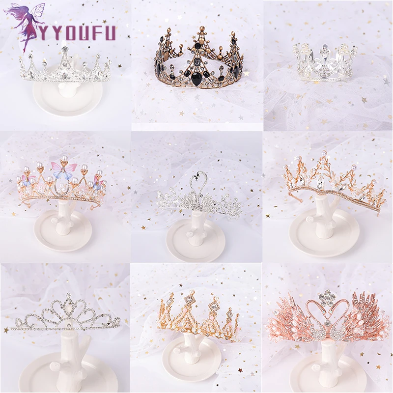 

YYOUFU Fashion Beautiful Princess Tiaras and Crowns Headband Kid Girls Hair Jewelry Bridal Prom Crown Wedding Party Accessiories