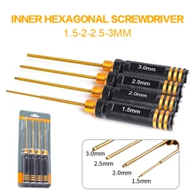 For Rc Helicopter Rc Toys Tools 4 pcs Hex Screw Driver Set Titanium Plating Hardened 1.5 2.0 2.5 3.0mm Screwdriver Mayitr For Rc Helicopter Rc Toys Tools 4 pcs Hex Screw Driver Set Titanium Plating Hardened 1.5 2.0 2.5 3.0mm Screwdriver Mayitr