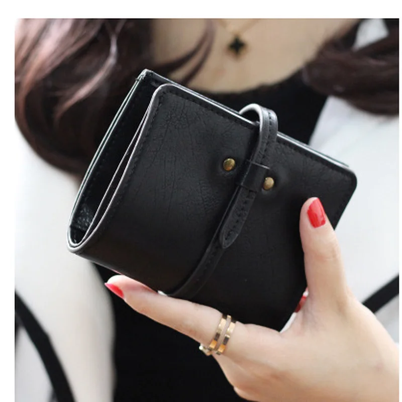 Женский кошелек высокого качества портативный короткий кошелек держатель для карт сумочка