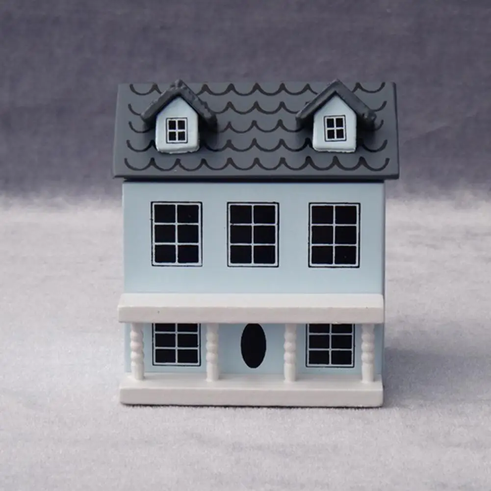 

Wooden Dollhouse 1:12 Model Villla House Figurine Miniature Figurines Landscape Decor Kids Toy DIY Crafts Home Decor